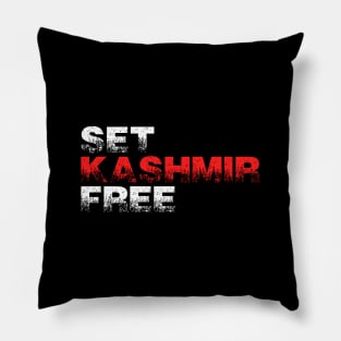 Set Kashmir Free - Show Love For People In Jammu And Kashmir Pillow