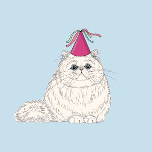 Fluffy Party Cat T-Shirt