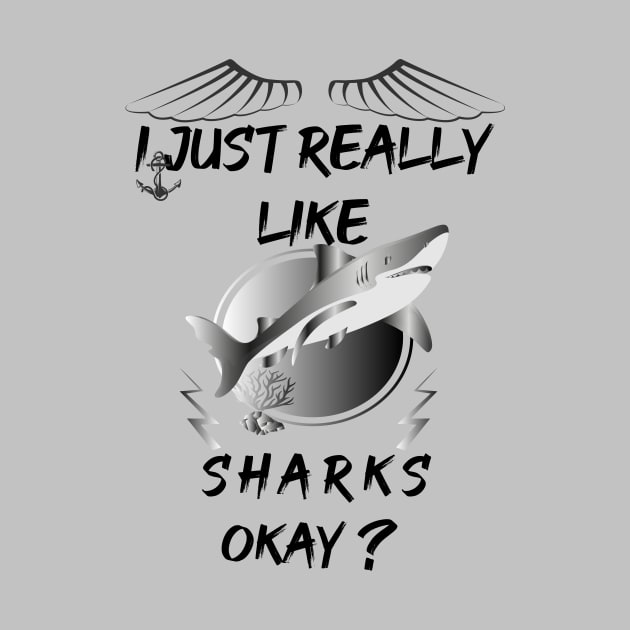 I just really like sharks okay? artwork by vezny