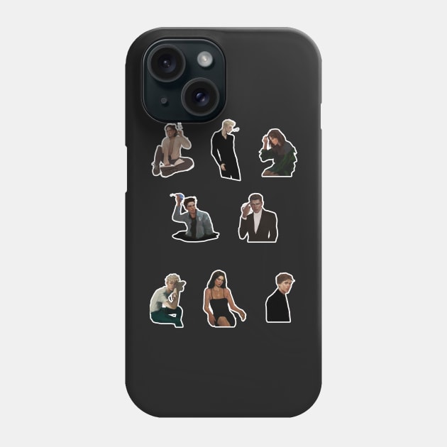 The Atlas Six sticker set Phone Case by LittleChmura