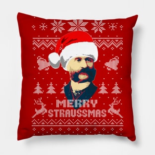 Johan Strauss Merry Straussmas Pillow