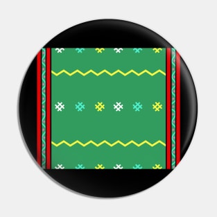 green background cloth pattern and red cut pattern Pin