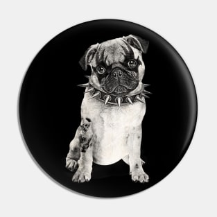 Heavy Metal Pug Pin