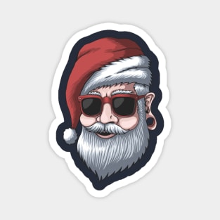 Man wearing a Santa hat Magnet