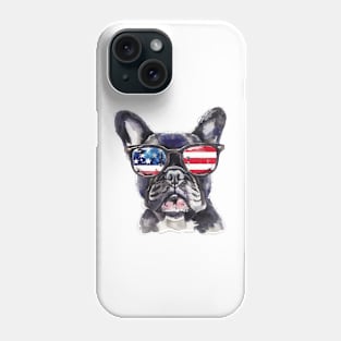 French Bulldog 'Merica Sunglasses Phone Case