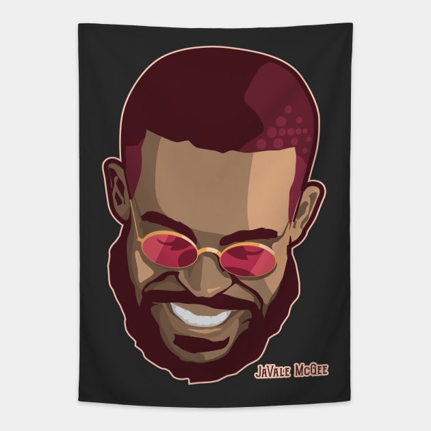 JaVale McGee Tapestry by teeleoshirts