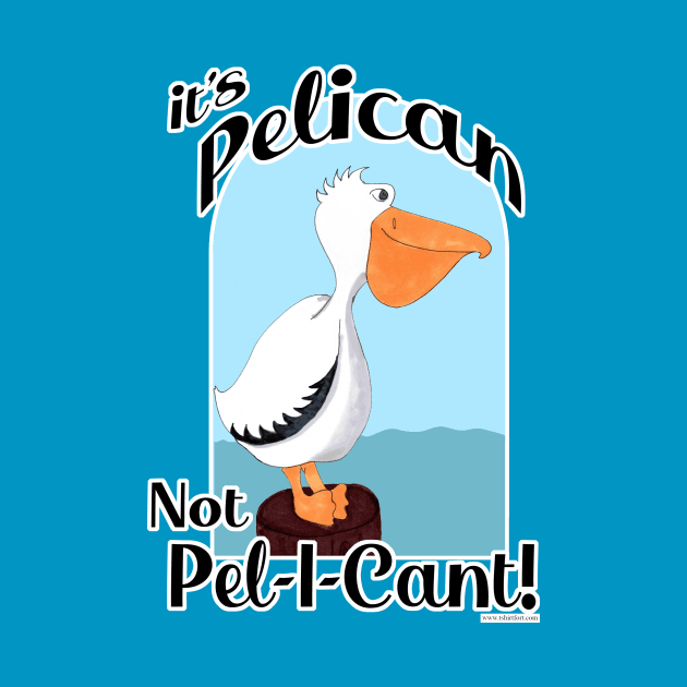 Pelican Funny Motivational Seabird Cartoon Art by Tshirtfort