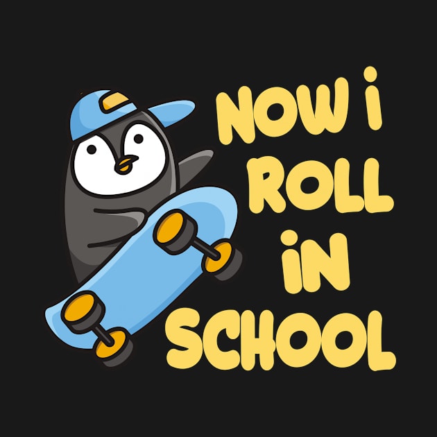 Enrolment Skater Penguin by Foxxy Merch