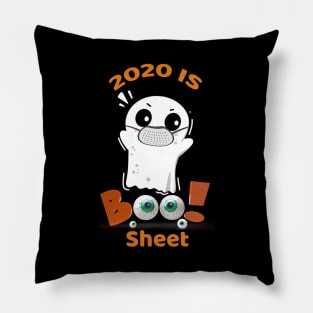 2020 Is Boo Sheet Halloween Ghost Pillow