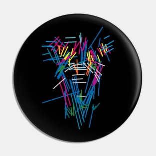 abstract art - scifi Pin