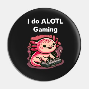 Cute Axolotl Gaming Pin