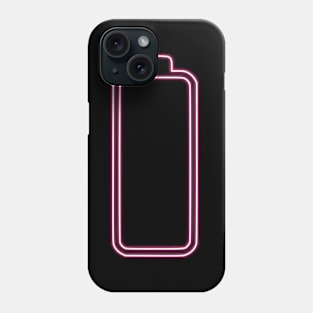 tired (pink neon) Phone Case