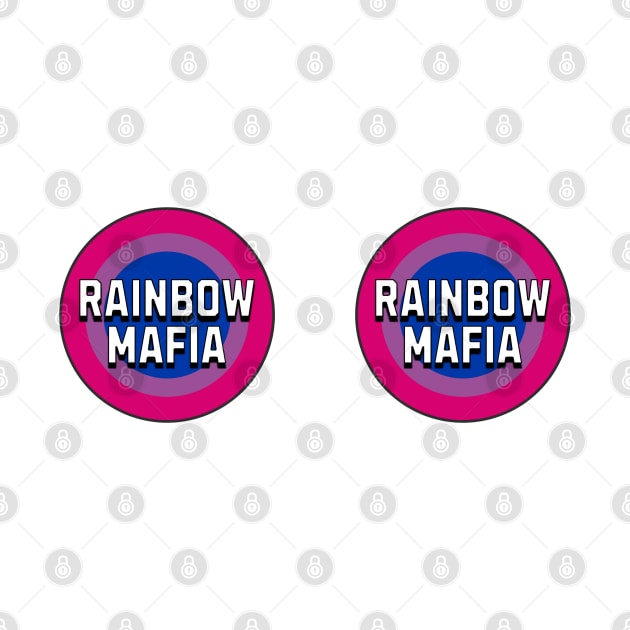 Rainbow Mafia Bi Pride Flag Mug by The Twice-Lost Geek