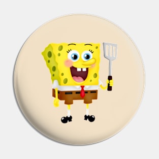 Spongebob Squarepants Fanart Cartoon Illustration Pin