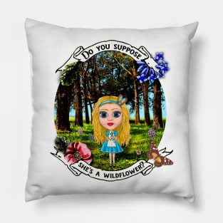 Do you suppose she's a wildflower? Pillow