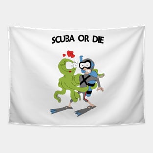 Scuba or Die Tapestry