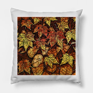 Dotty Autumn Leaves Pillow