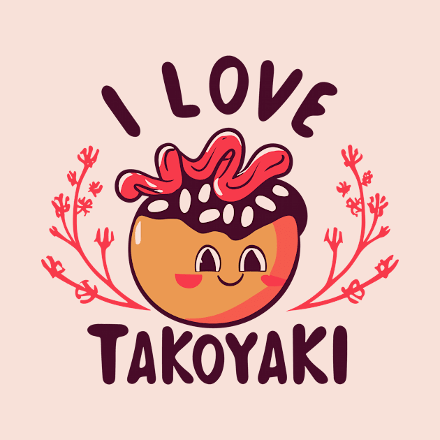 Cute Kwaii Takoyaki by ravensart