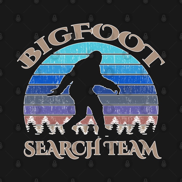 Bigfoot Search Team and Sasquatch T Shirts by DHdesignerPublic