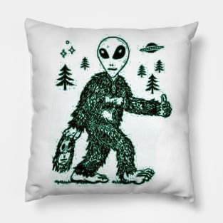 Alien Bigfoot Pillow