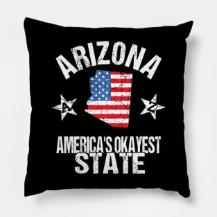 Arizona America's Okayest State Pillow