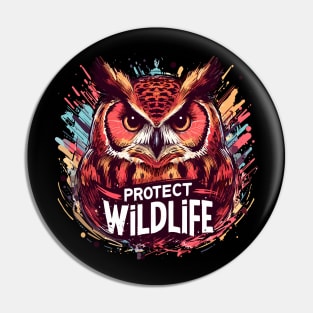 Protect Wildlife - Owl Pin