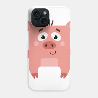 Mr Square Pig Phone Case