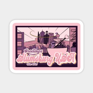 Slumsburg Postcard Magnet