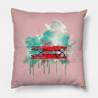 Pontiac Bonneville Splash art Pillow