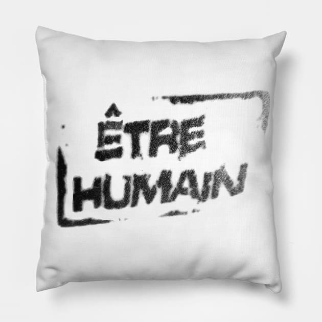 Human / Being human Pillow by GribouilleTherapie