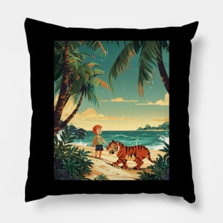 Calvin and Hobbes Cartwheeling Celebrations Pillow