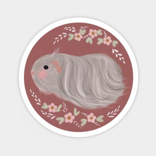 Guinea pig with long hair Magnet