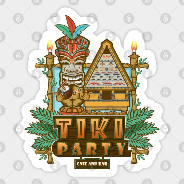 tiki party clip art