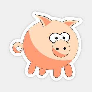 Cute colorful pig Magnet