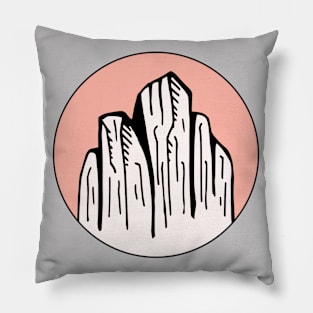 Mountains Sketch V19 Pillow