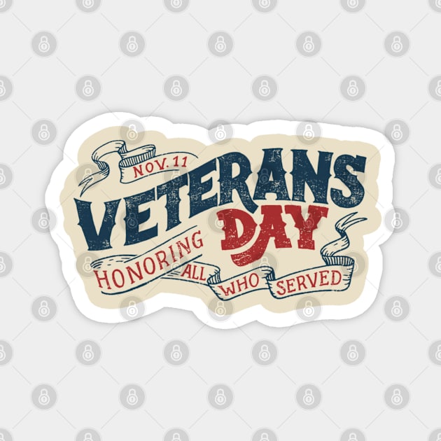 veterans day Magnet by BlackRose Store