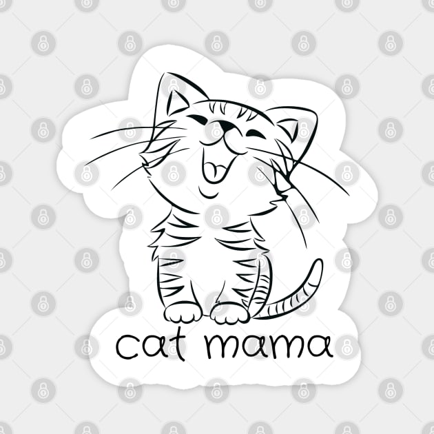 Cat Mama Magnet by ArTeaCupcake