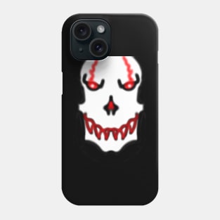Red Blur Skull Graphic T Phone Case