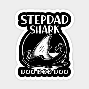 Stepdad Shark Shirt Birthday Father's Day Gift Daddy Grandpa Magnet