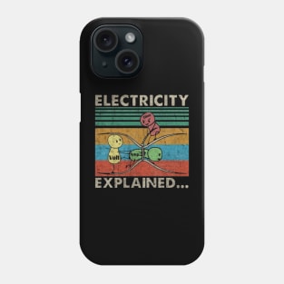 Electricity Explained || O A V Phone Case