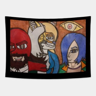 Villain montage (art by Captainkein) Tapestry