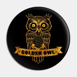 The golden owl Pin