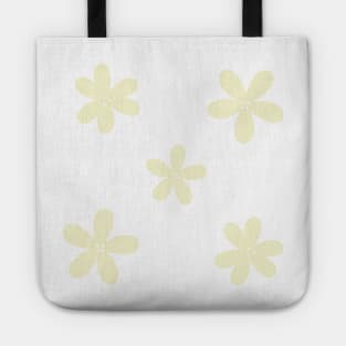 Abstract Flowers - Pastel yellow Tote