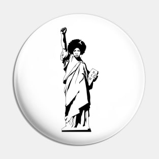 Black Lady Liberty Pin