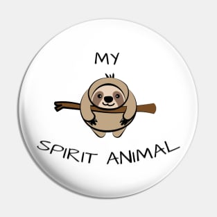 My Spirit Animal Doodle Pin