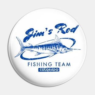 Jim’s Rod Fishing Team Vintage Pin