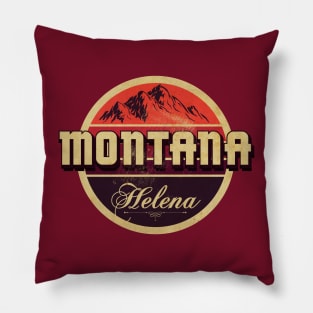 Montana State Vintage Pillow