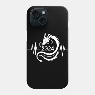 Chinese New Year 2024 Draconic Heartbeat 2024 Phone Case