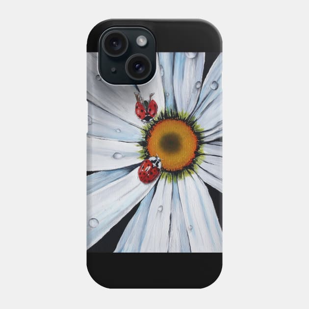 ladybug on flower Phone Case by Bertoni_Lee