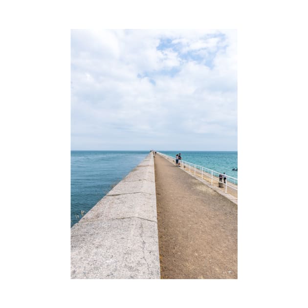 Jersey St.Catherine's Breakwater view by TDArtShop